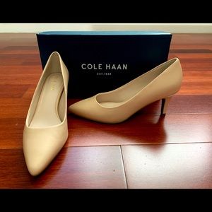 Cole Haan Harlow Nude Pointy Pump Heels sz 5